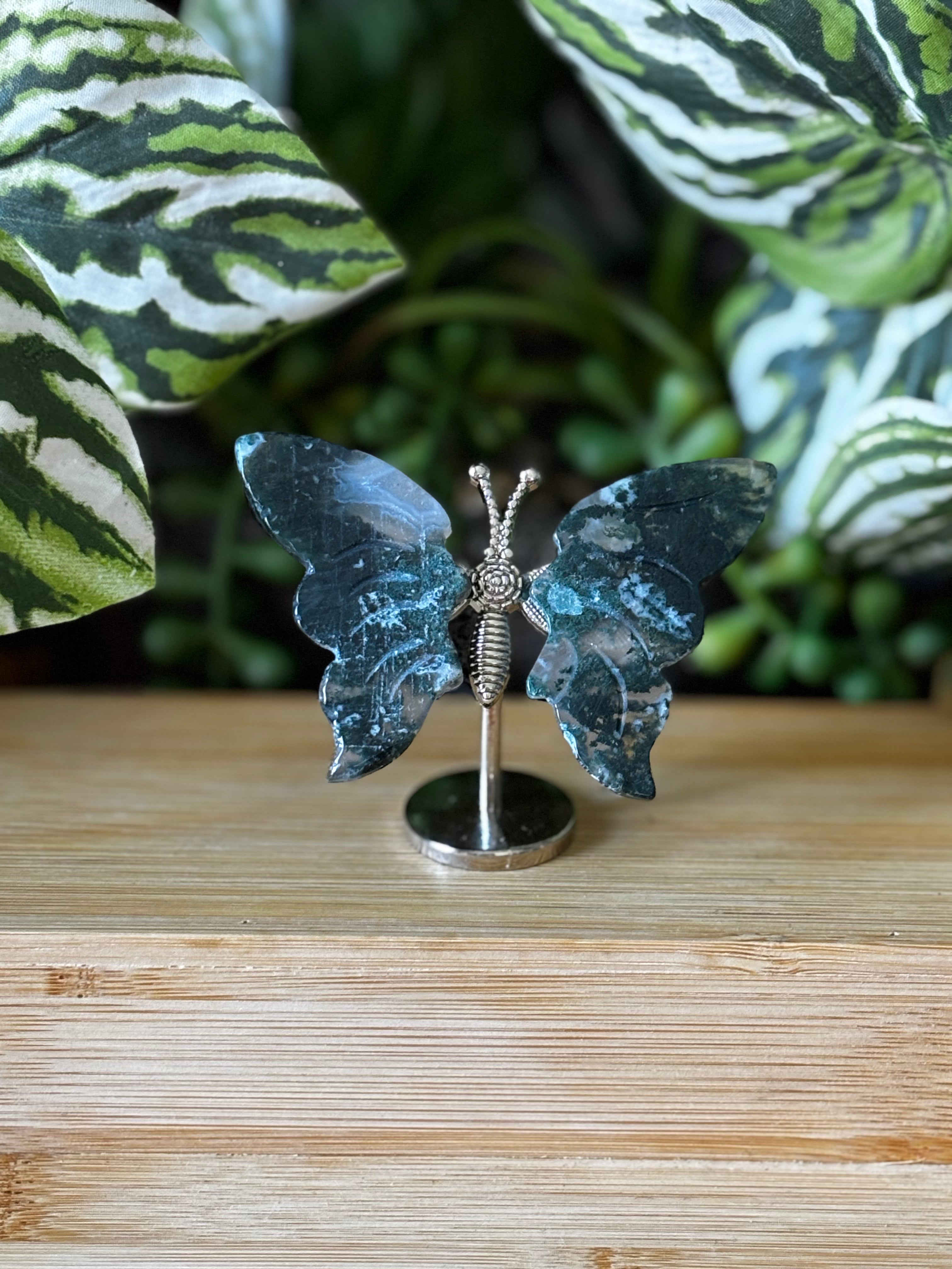 Moss Agate Butterfly 2