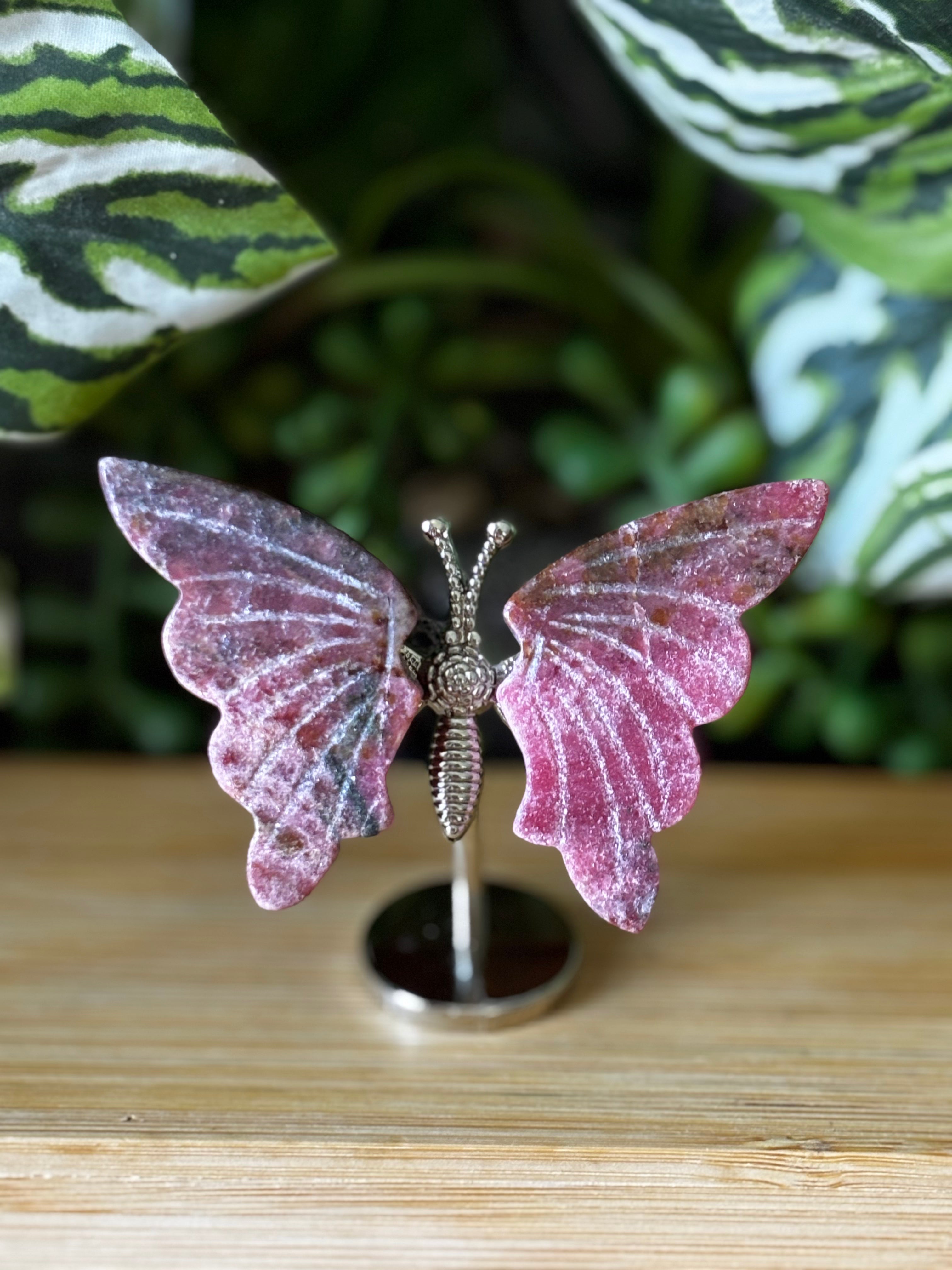 Rhodonite Butterfly