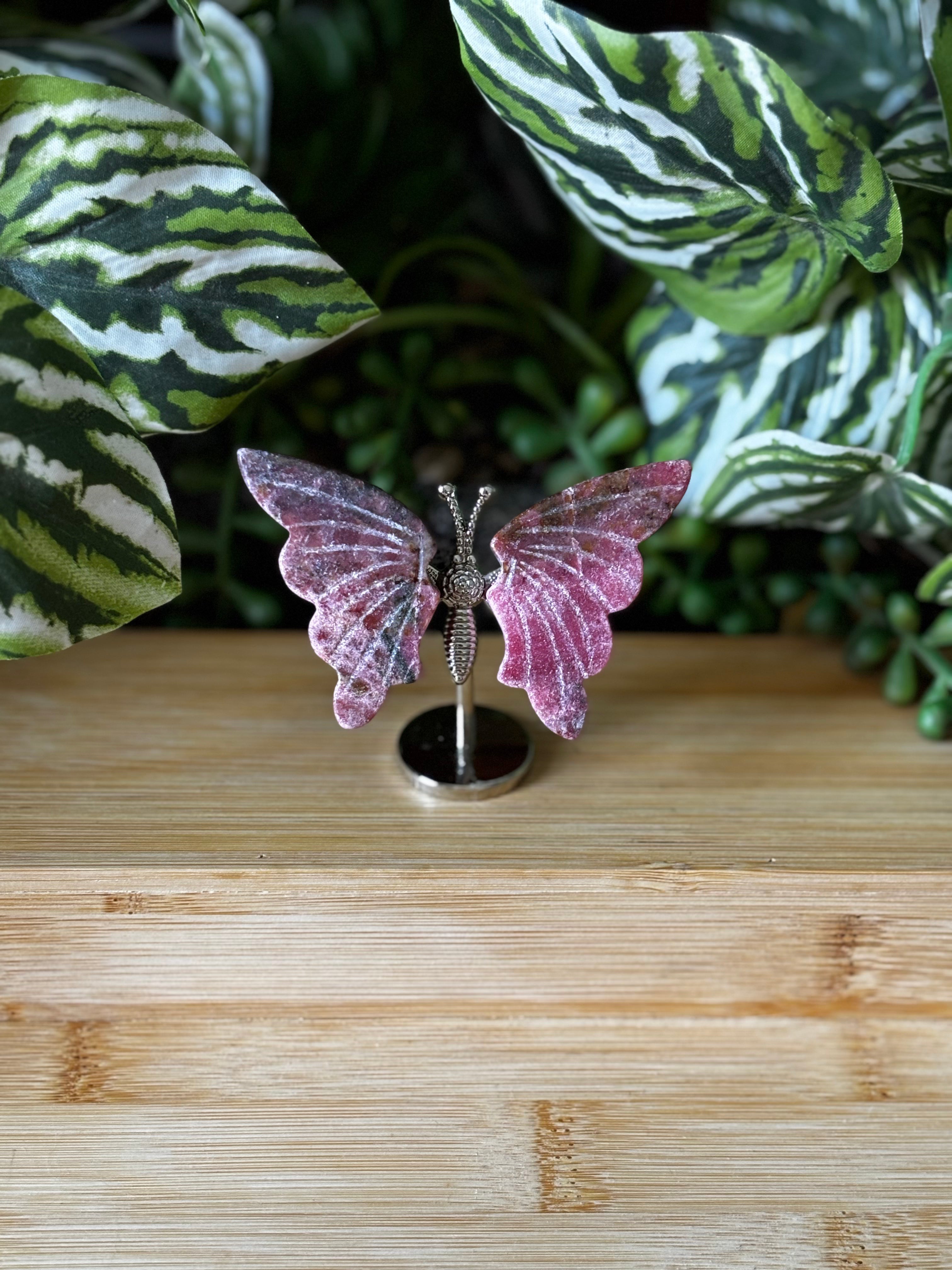 Rhodonite Butterfly