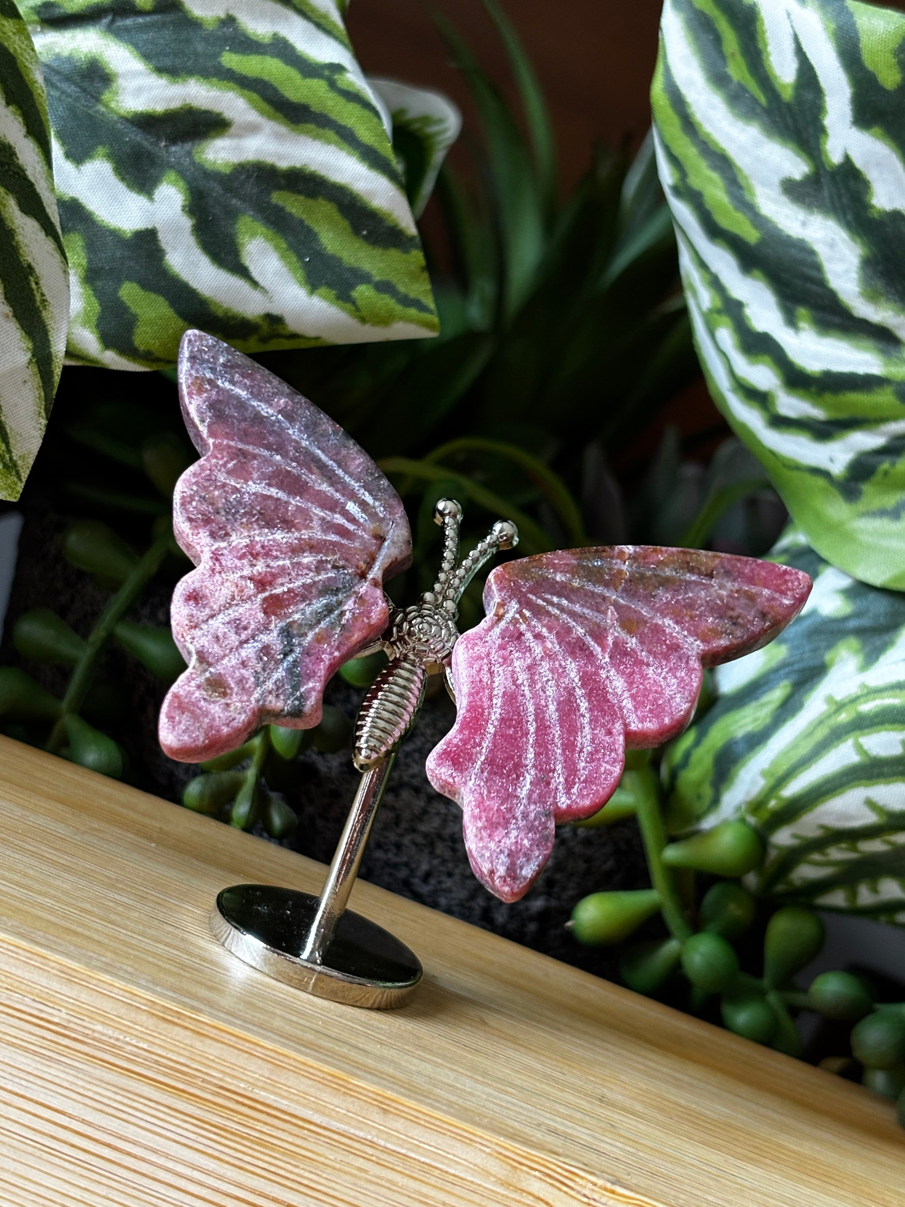 Rhodonite Butterfly