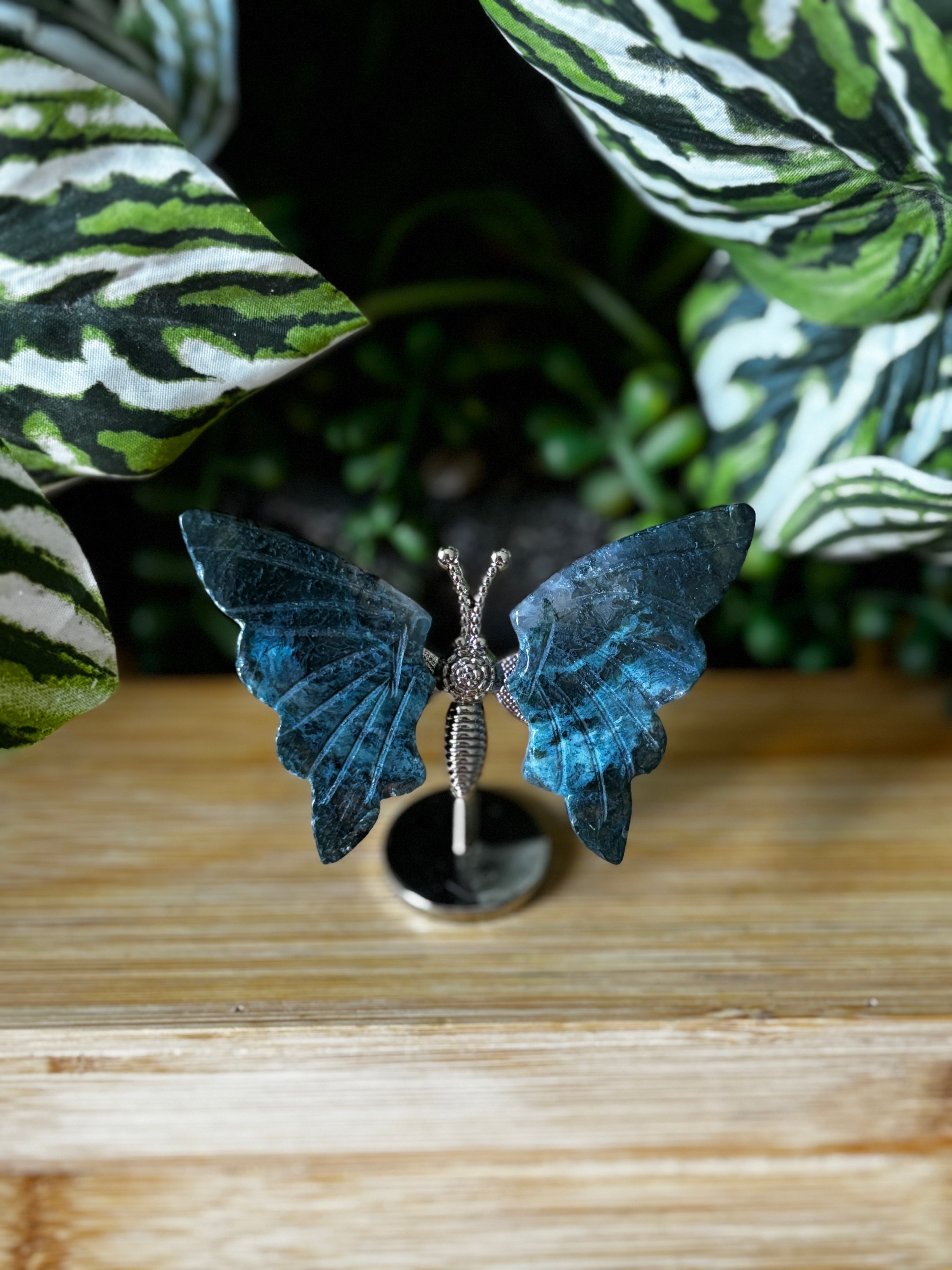 Moss Agate Butterfly 3