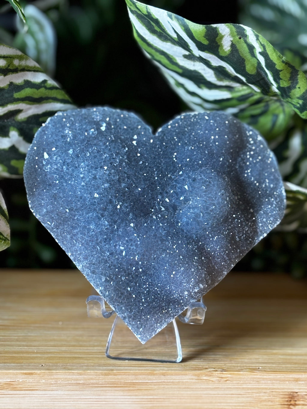 Druzy Amethyst Heart