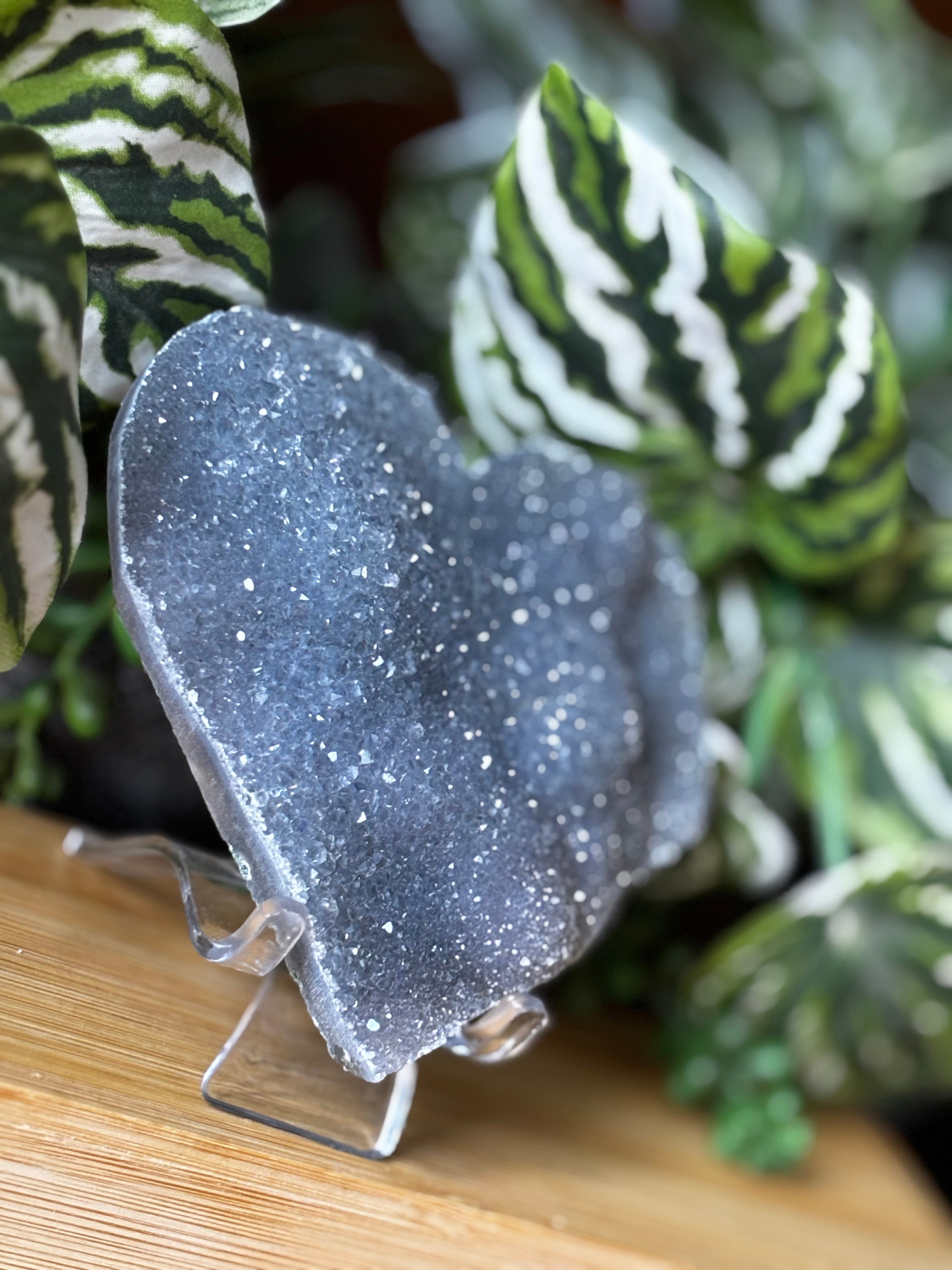 Druzy Amethyst Heart