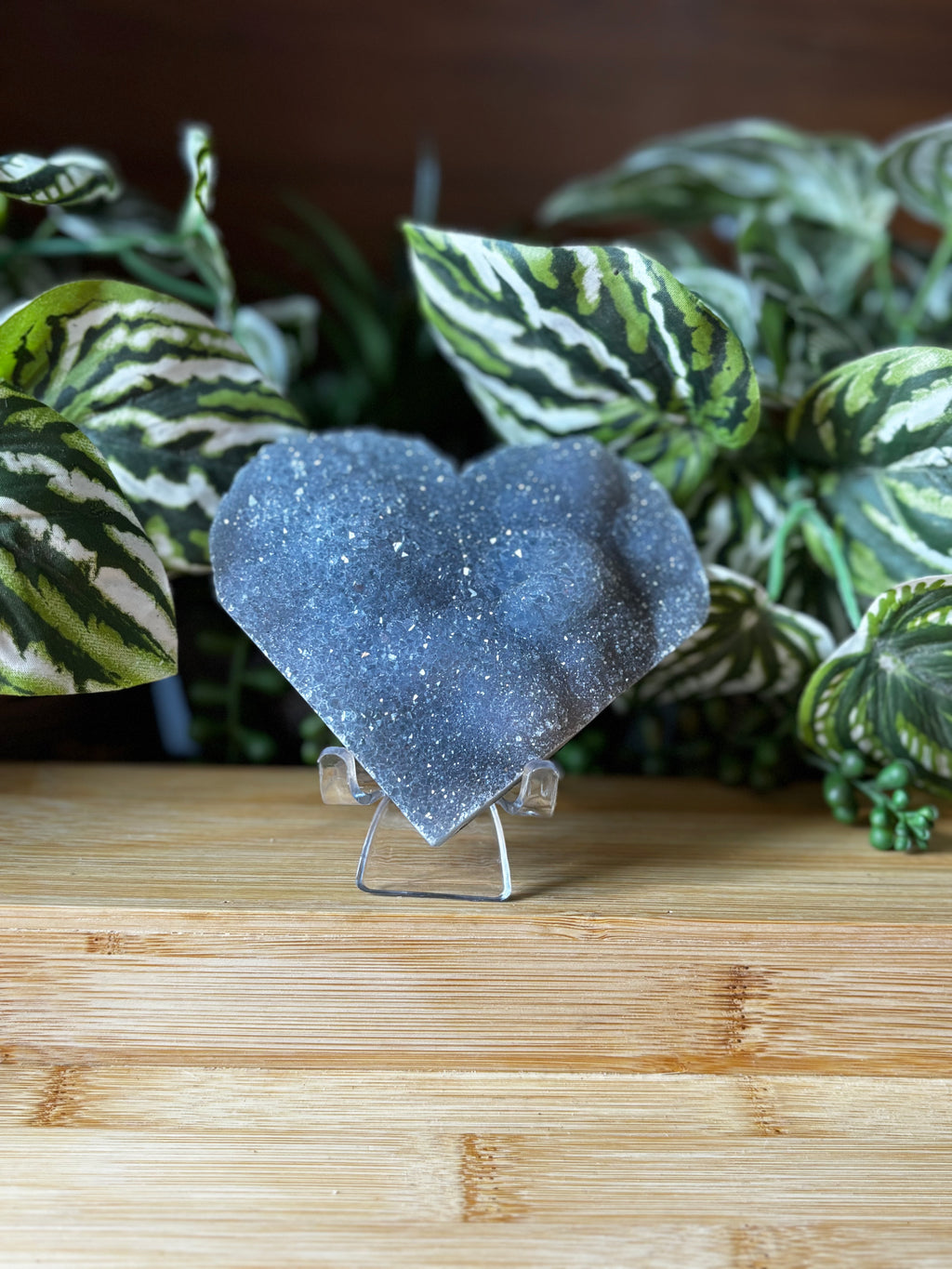Druzy Amethyst Heart