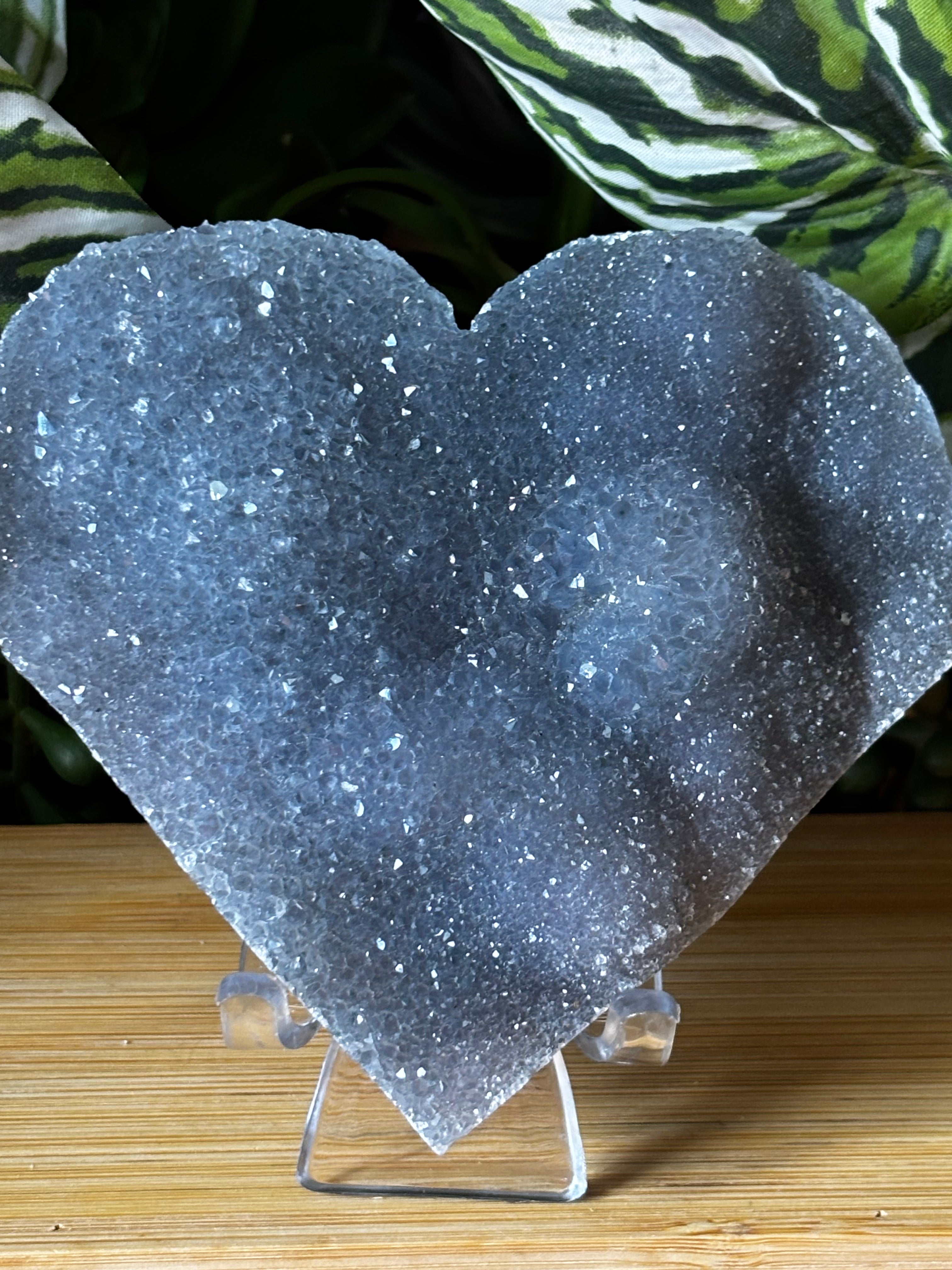 Druzy Amethyst Heart