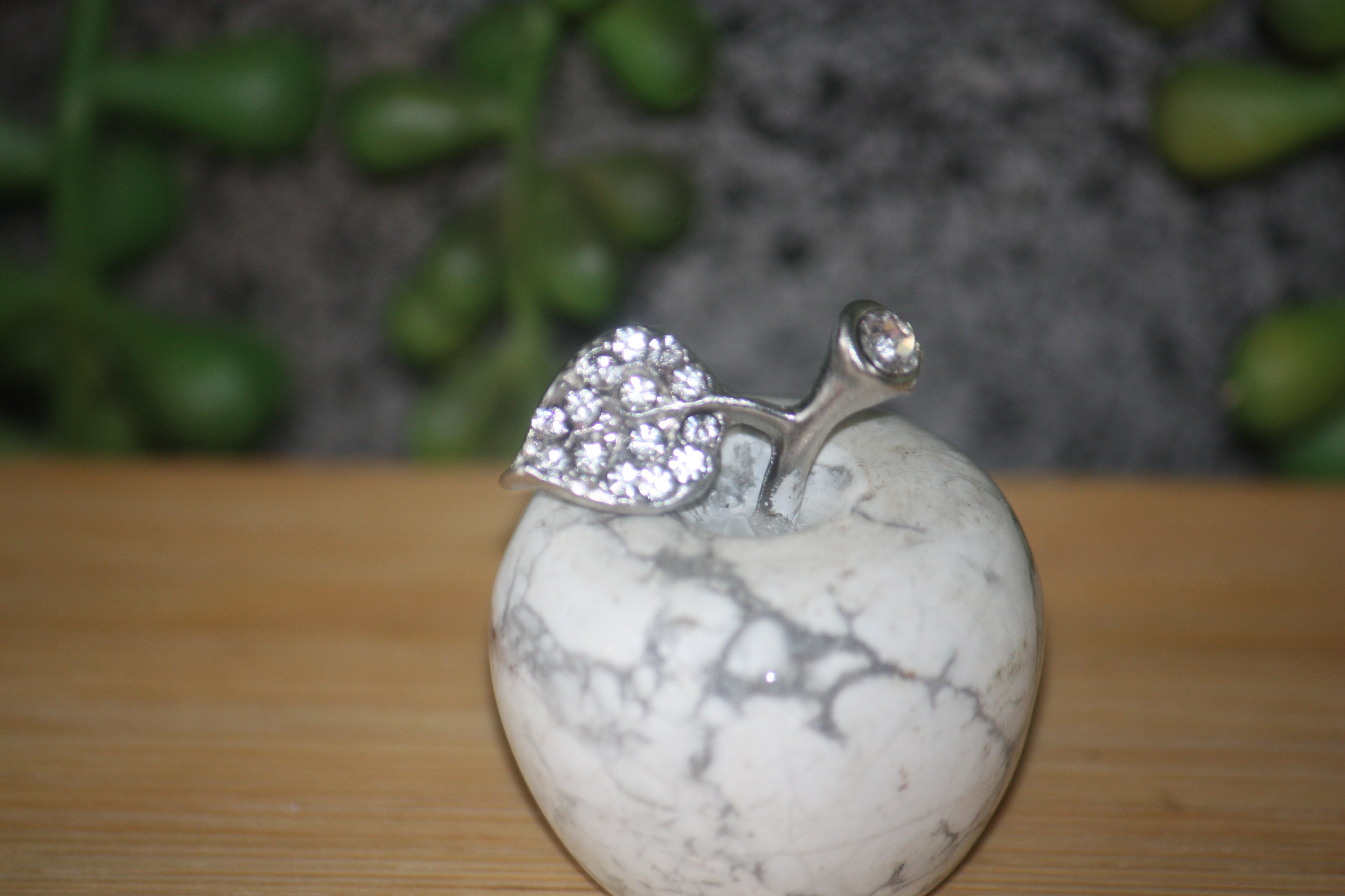 Howlite Apple Carving