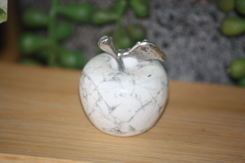Howlite Apple Carving