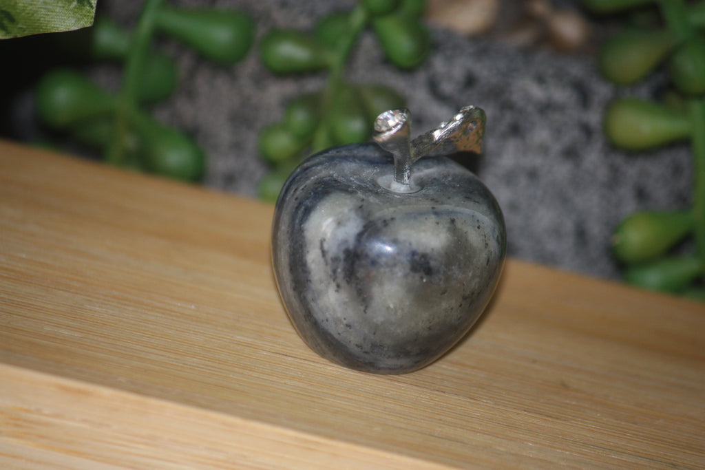 Sodalite Apple Carving