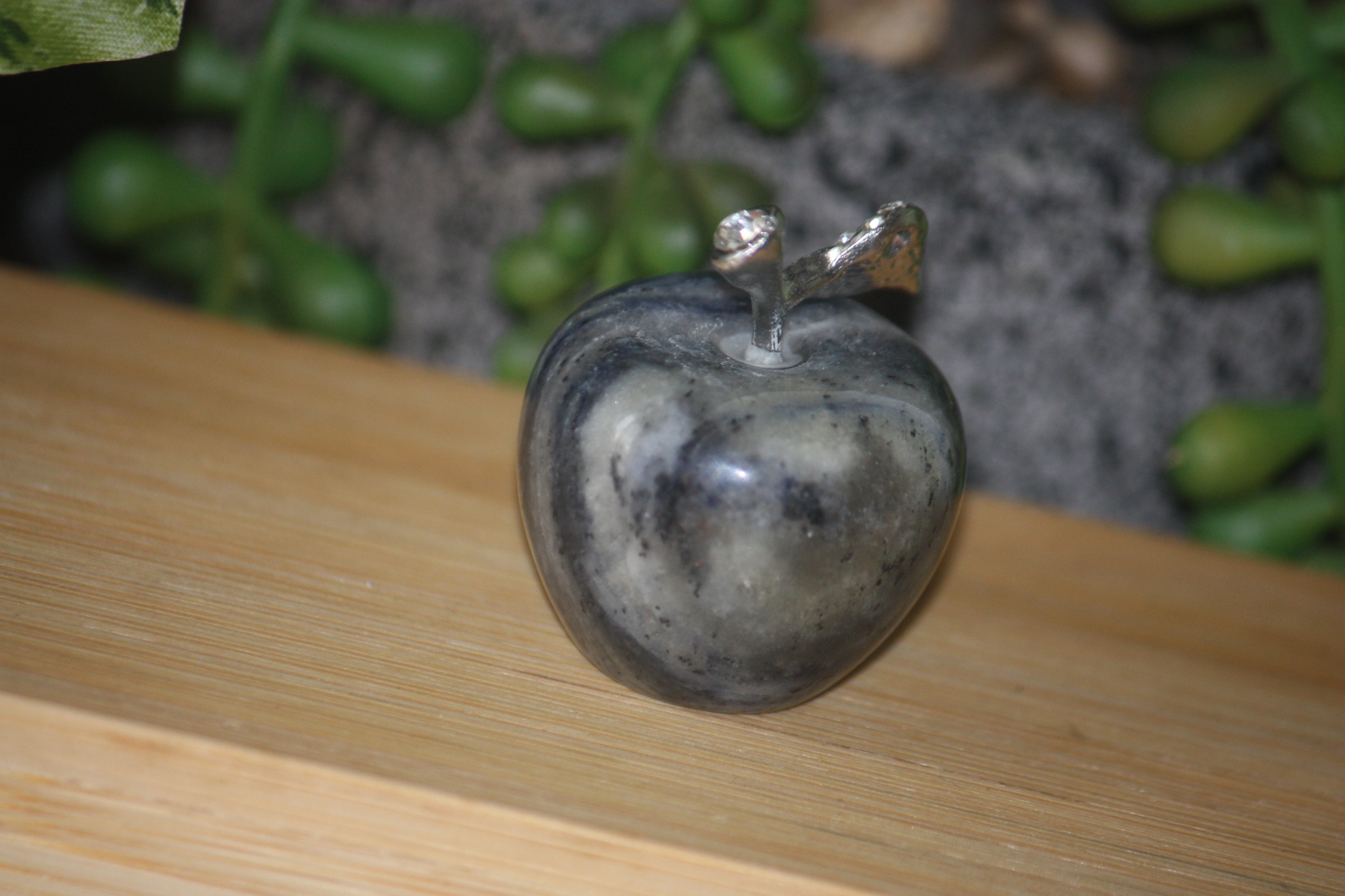 Sodalite Apple Carving