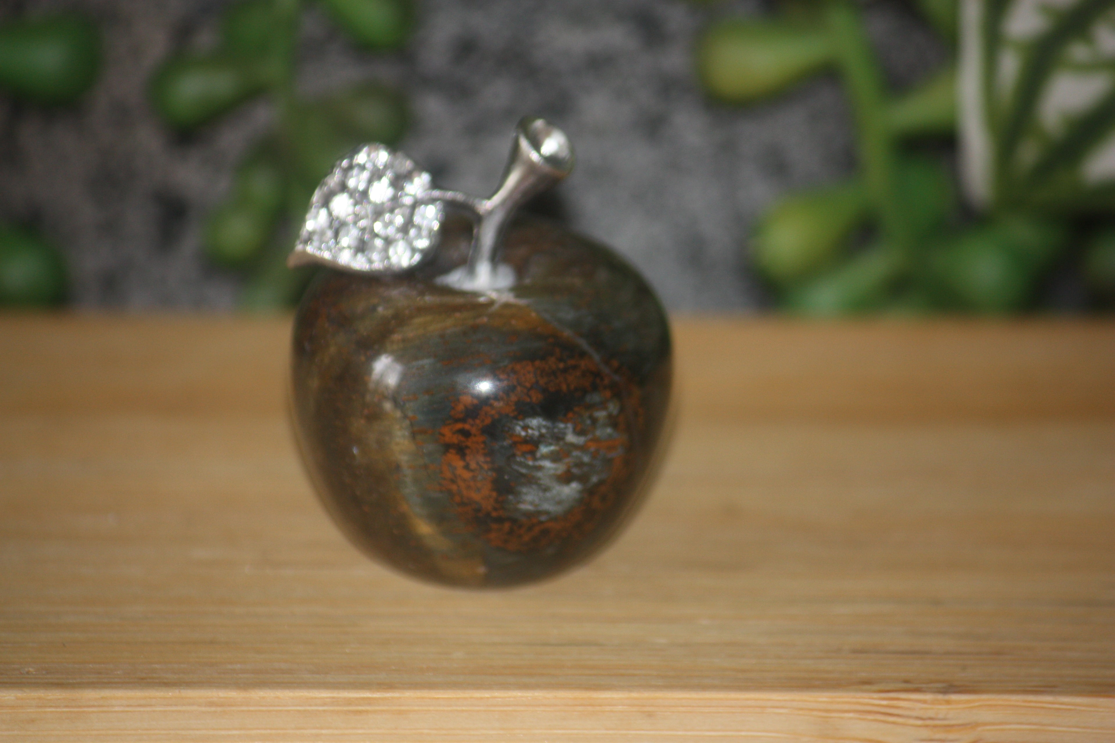 Tigers Eye/Tigers Iron Apple Carving