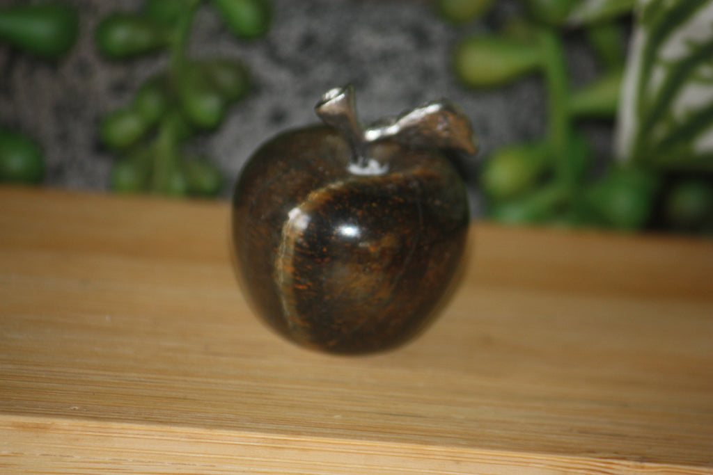 Tigers Eye/Tigers Iron Apple Carving
