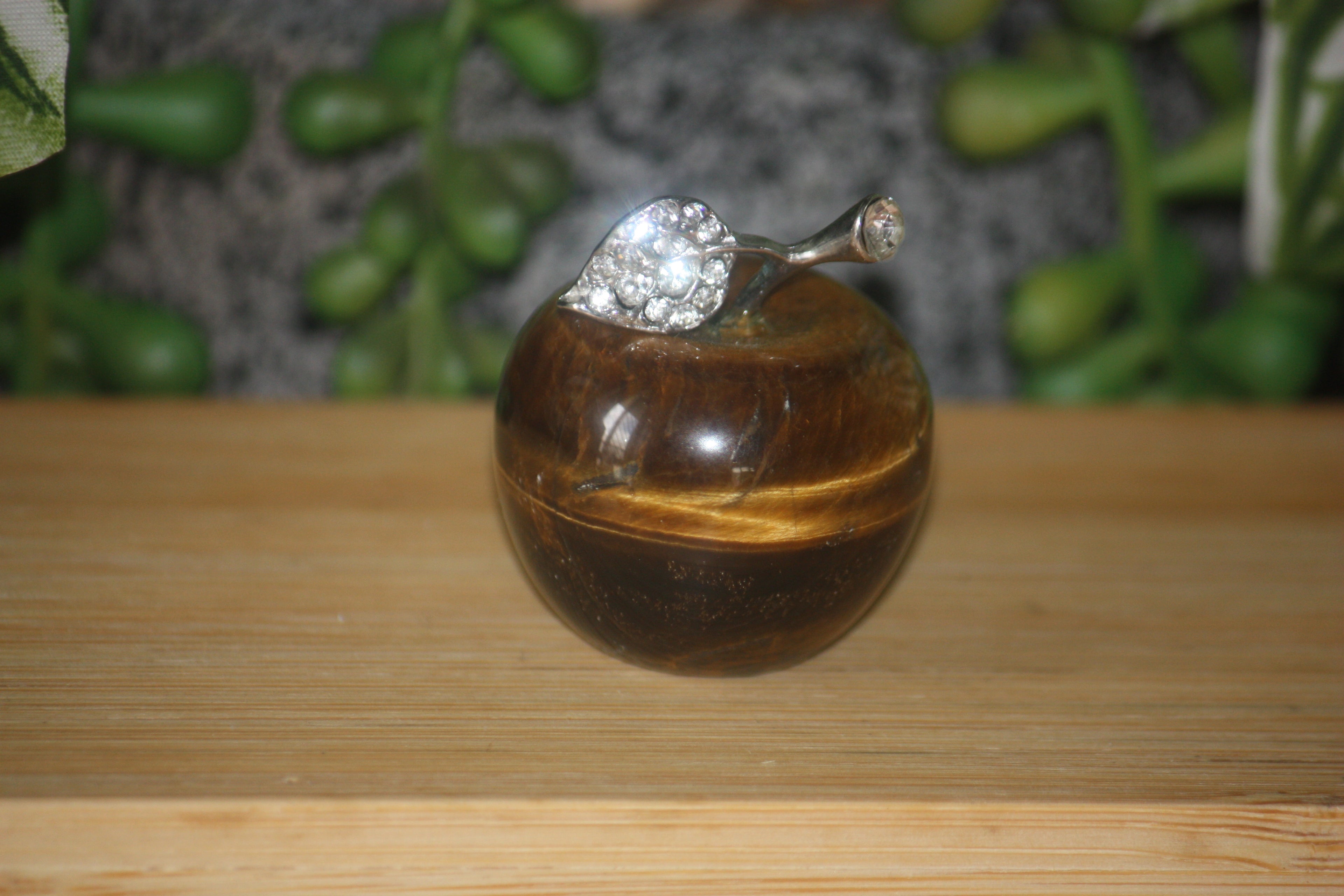 Tigers Eye Apple Carving