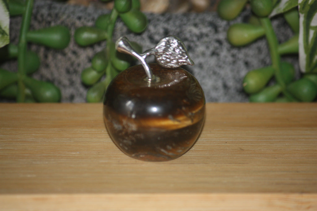 Tigers Eye Apple Carving