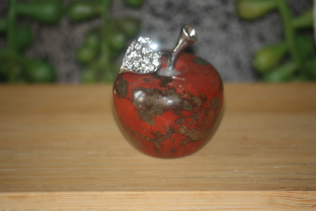 Red Jasper Apple Carving