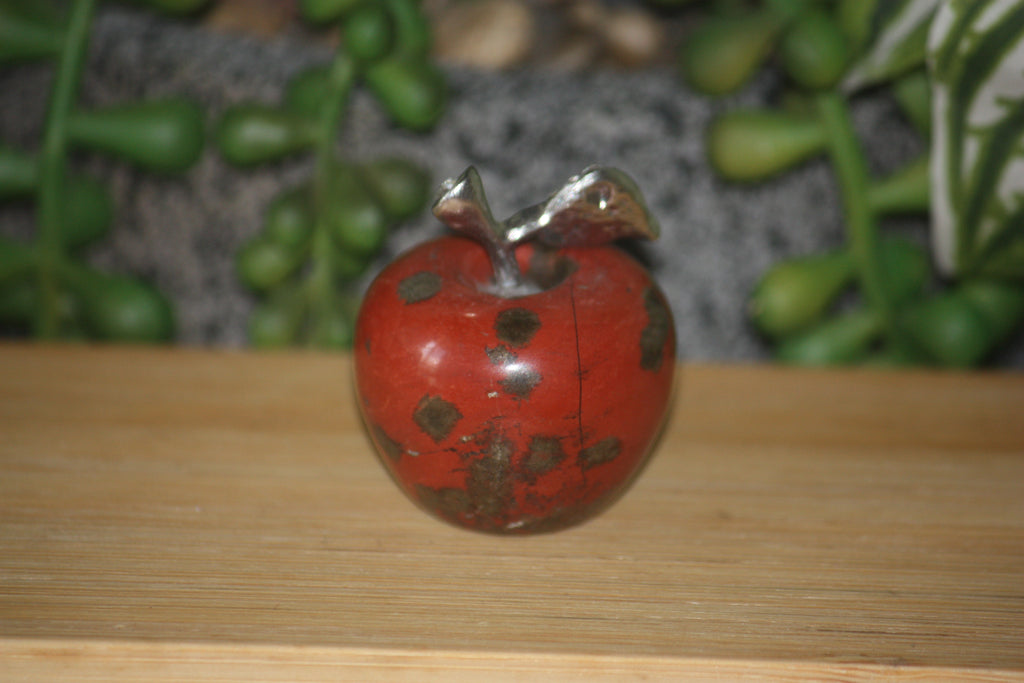 Red Jasper Apple Carving