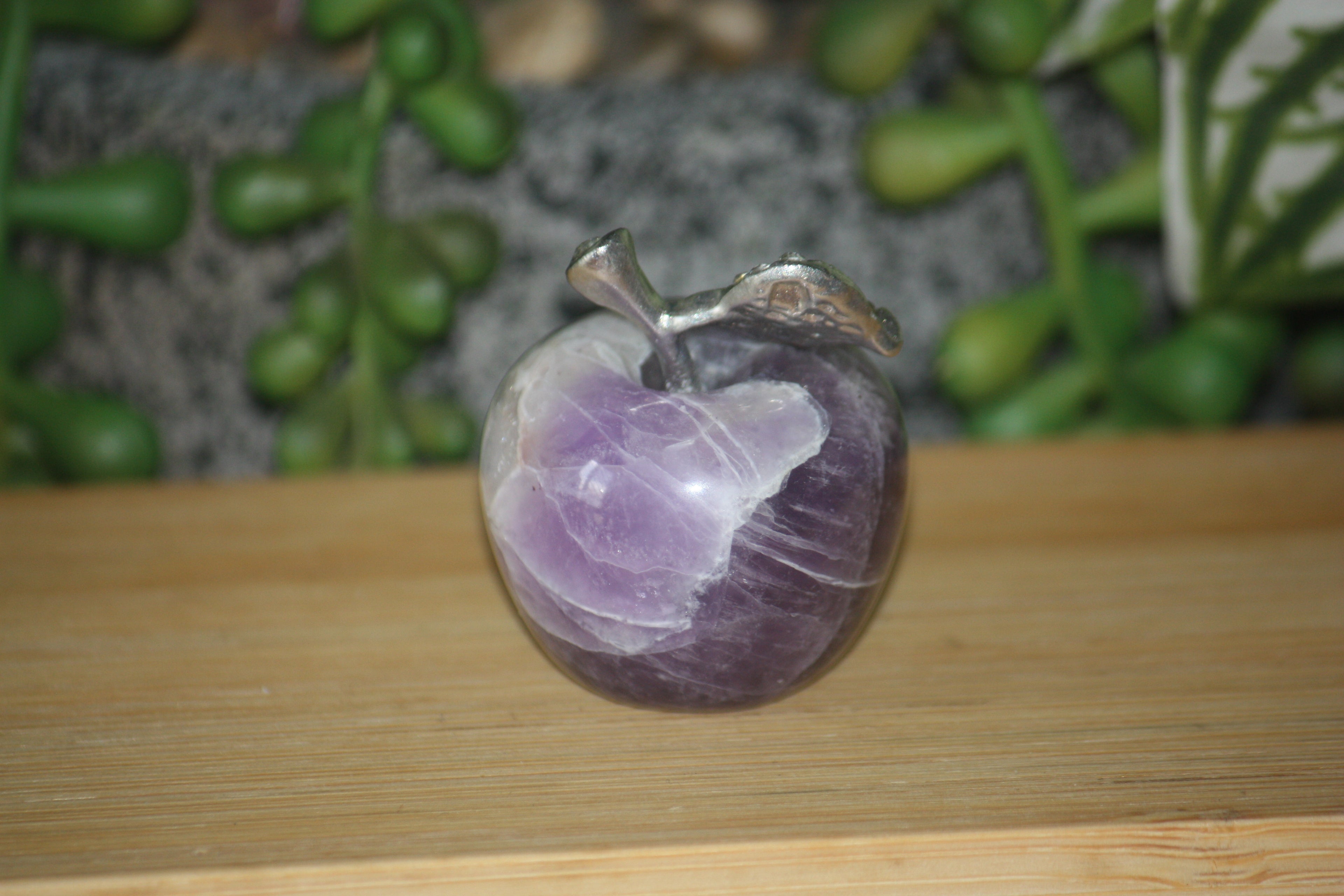 Amethyst Apple Carving 1