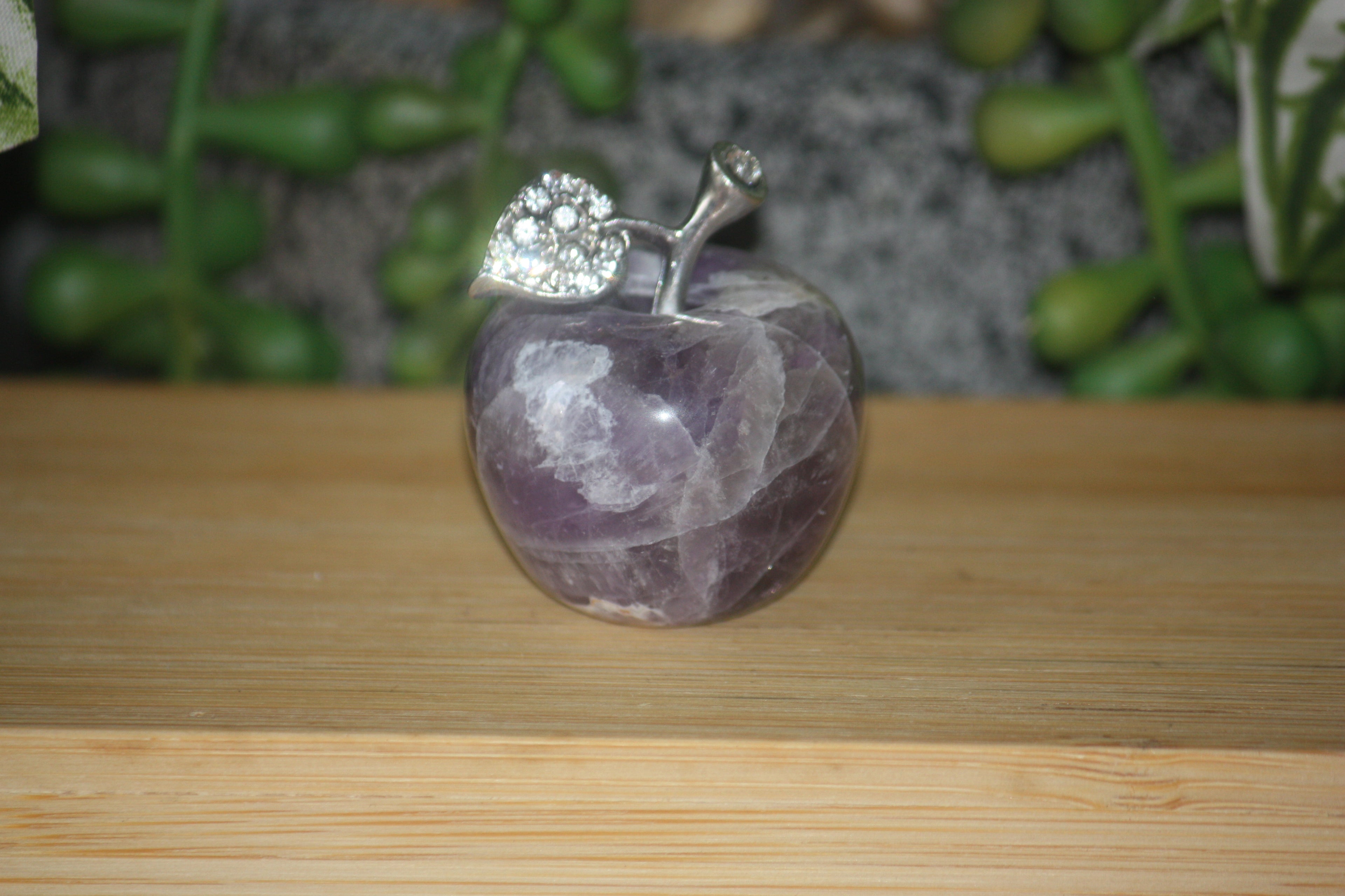 Amethyst Apple Carving 1